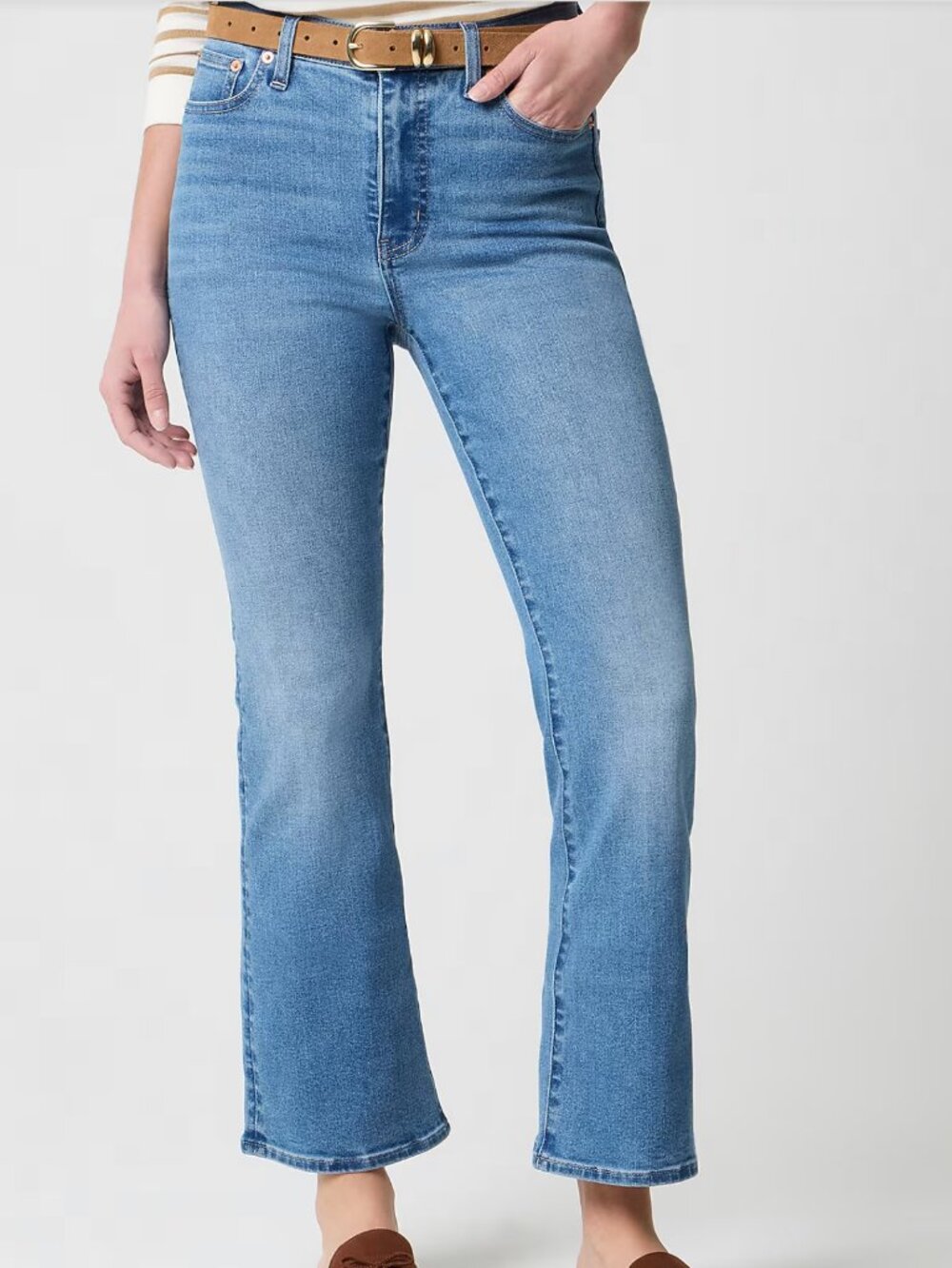 J. Crew Mid-Rise Flare Crop Jeans size 29P